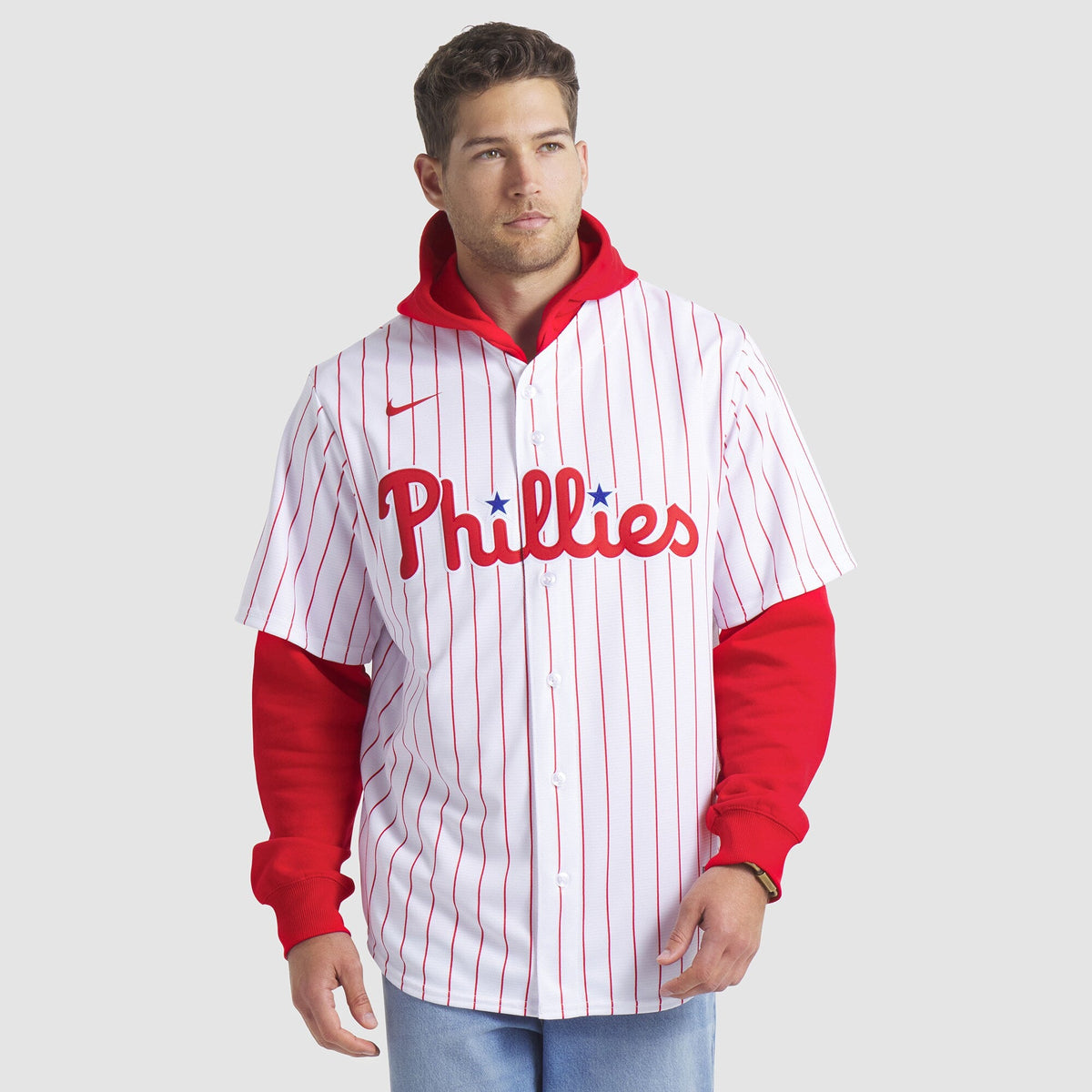 Philadelphia Phillies Bryce Harper White Home Replica Player Name Baseball Jersey