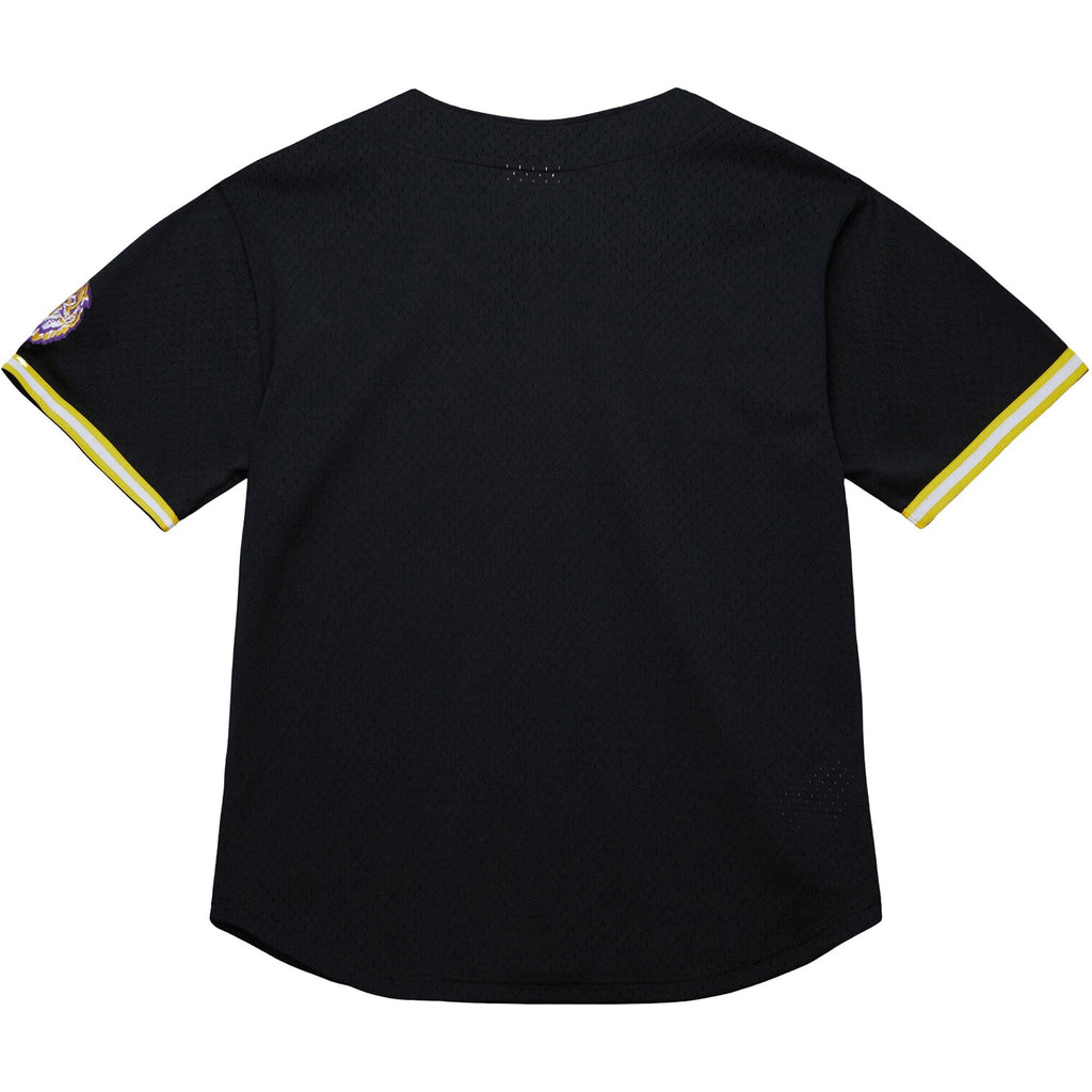 Black LSU Tigers On The Clock Full-Button Fashion Jersey