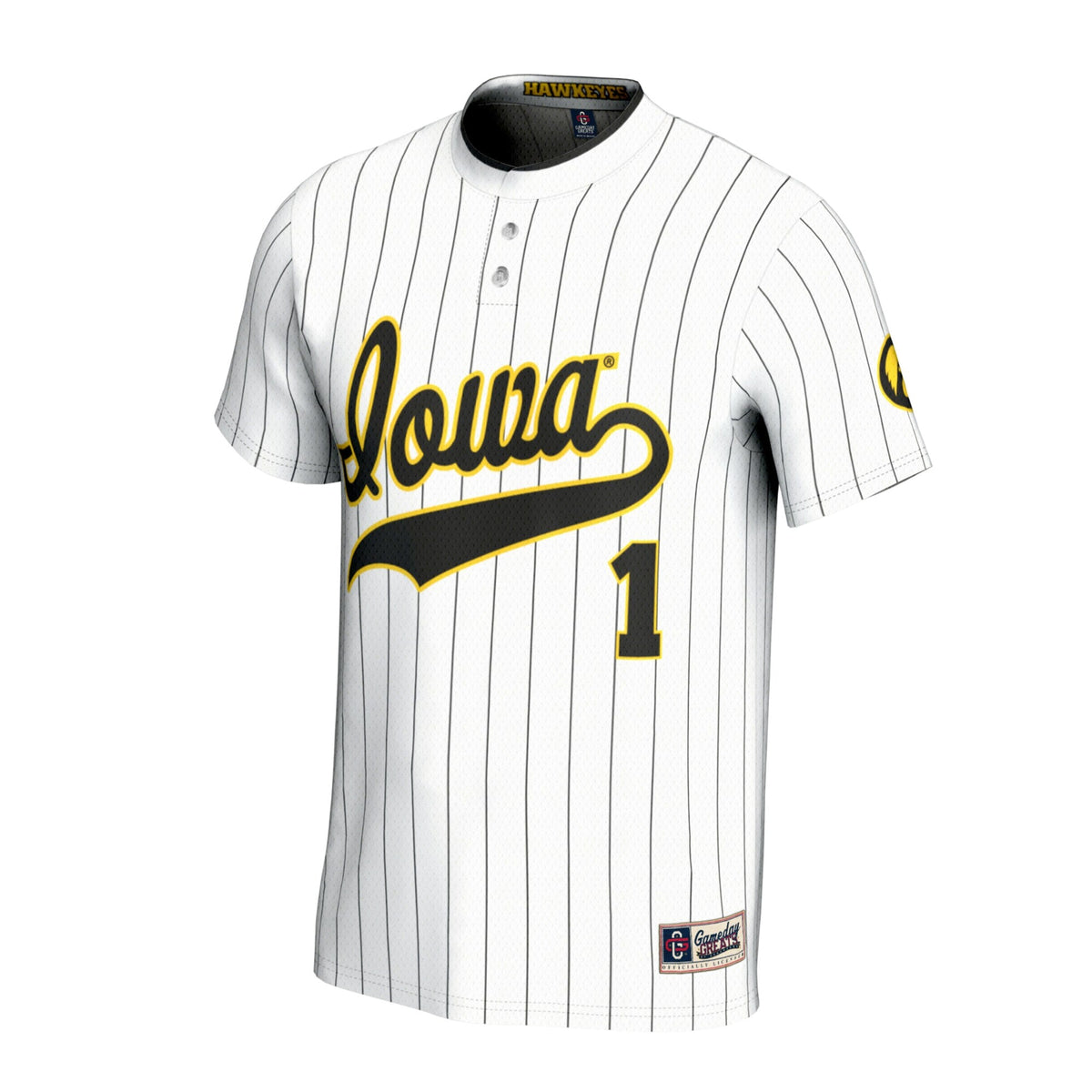 Iowa Hawkeyes Lightweight Softball Fashion Jersey - White