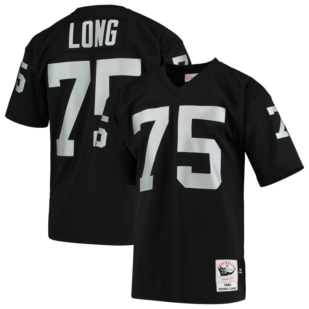 Las Vegas Raiders 1983 Howie Long Black Throwback Retired Player Football Jersey