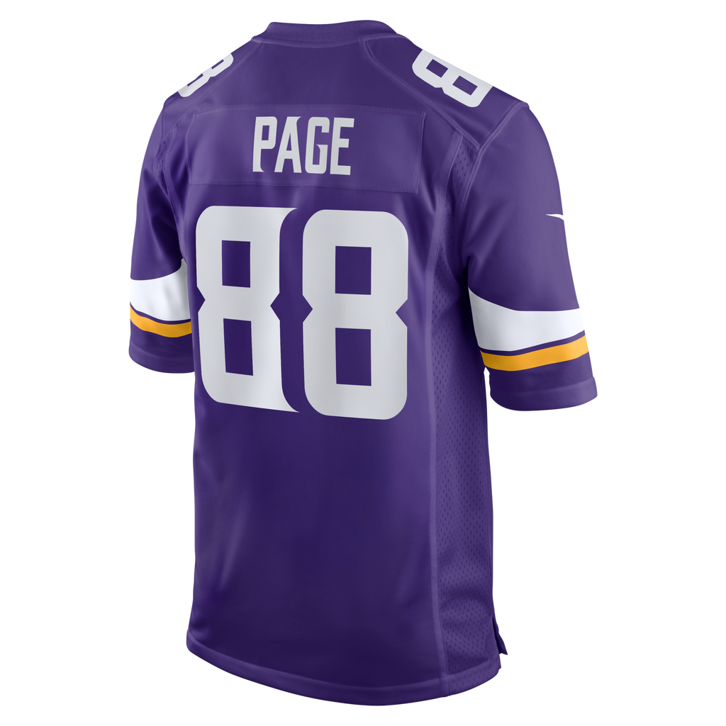 Minnesota Vikings Alan Page Purple Game Retired Player Football Jersey
