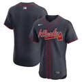 Atlanta Braves Navy Alternate Elite Baseball Jersey
