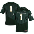#1 Colorado State Rams Replica Football Jersey - Green