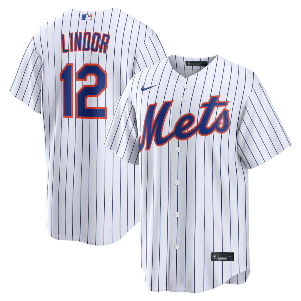 New York Mets Francisco Lindor White Home Replica Baseball Jersey