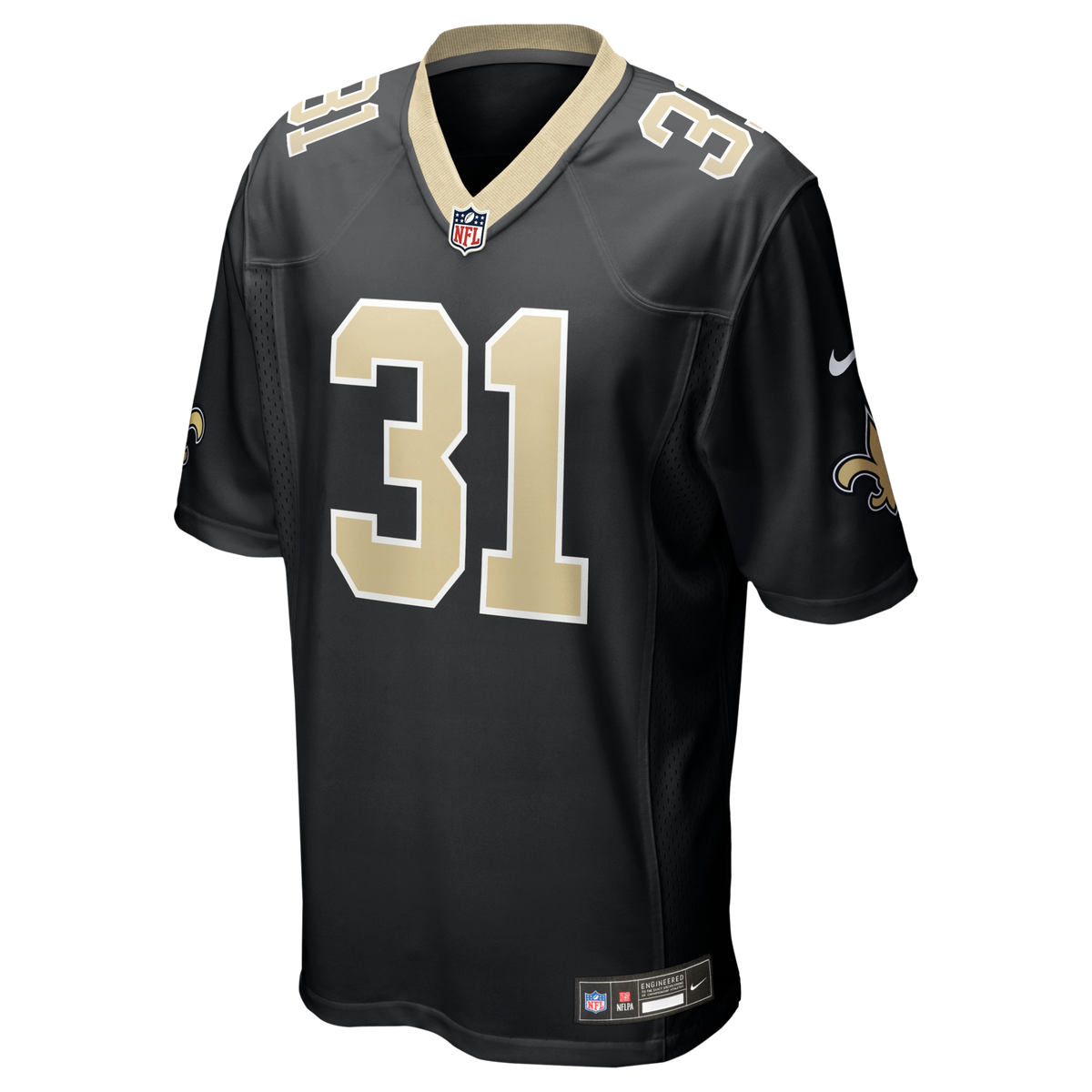 New Orleans Saints Jordan Howden Black Team Game Football Jersey
