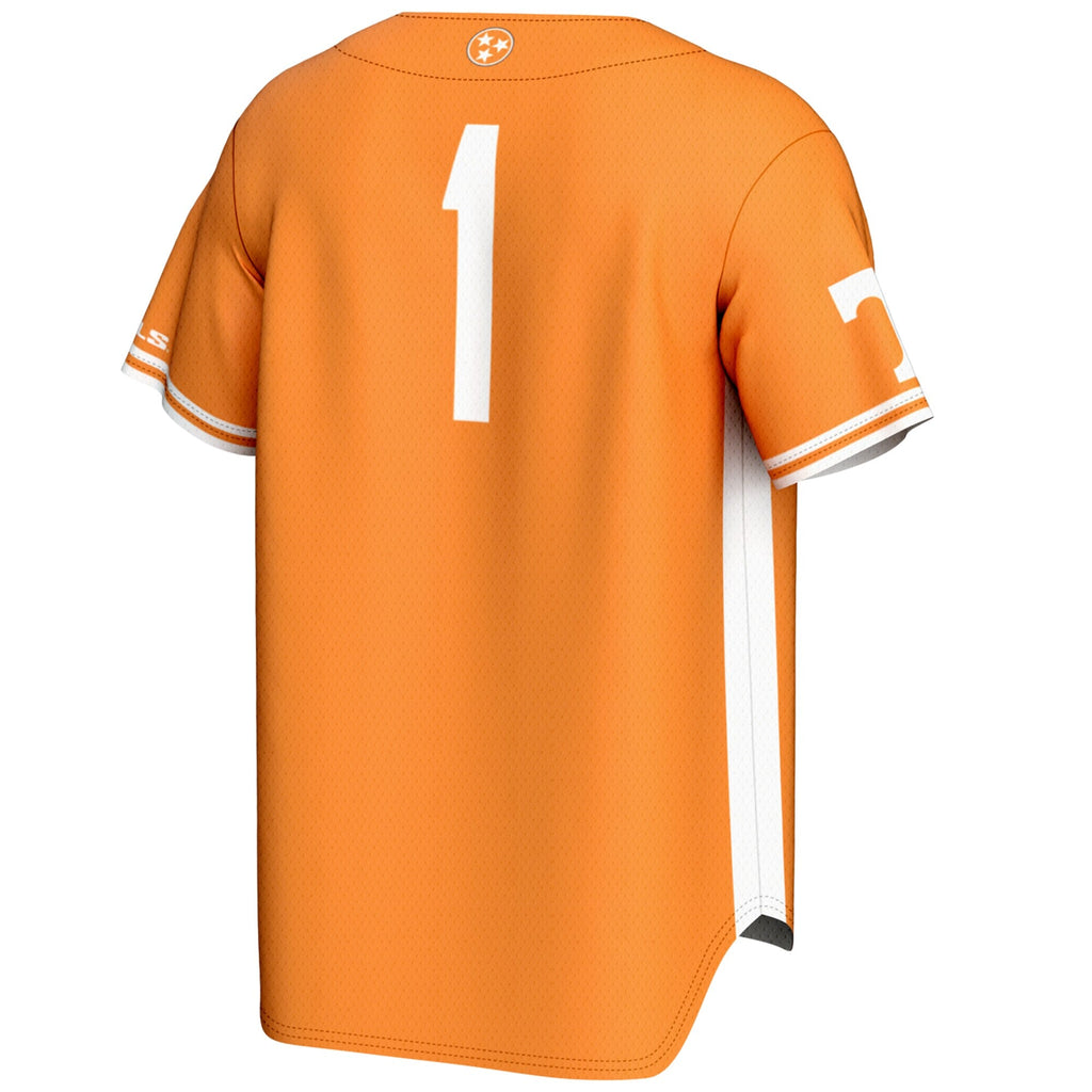 #1 Tennessee Orange Tennessee Volunteers Lightweight Baseball Jersey