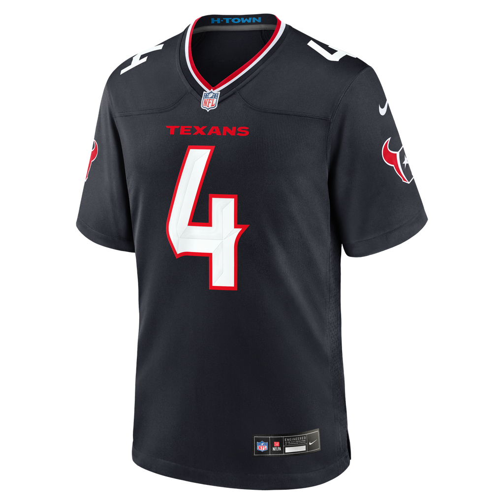 Houston Texans Kamari Lassiter Navy Team Game Football Jersey