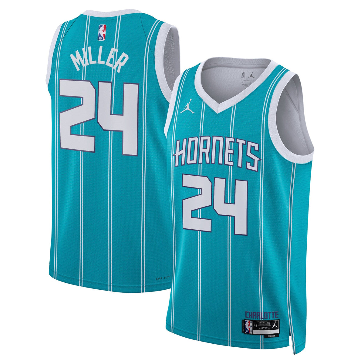 Charlotte Hornets Icon Edition Swingman Jersey - Teal - Brandon Miller