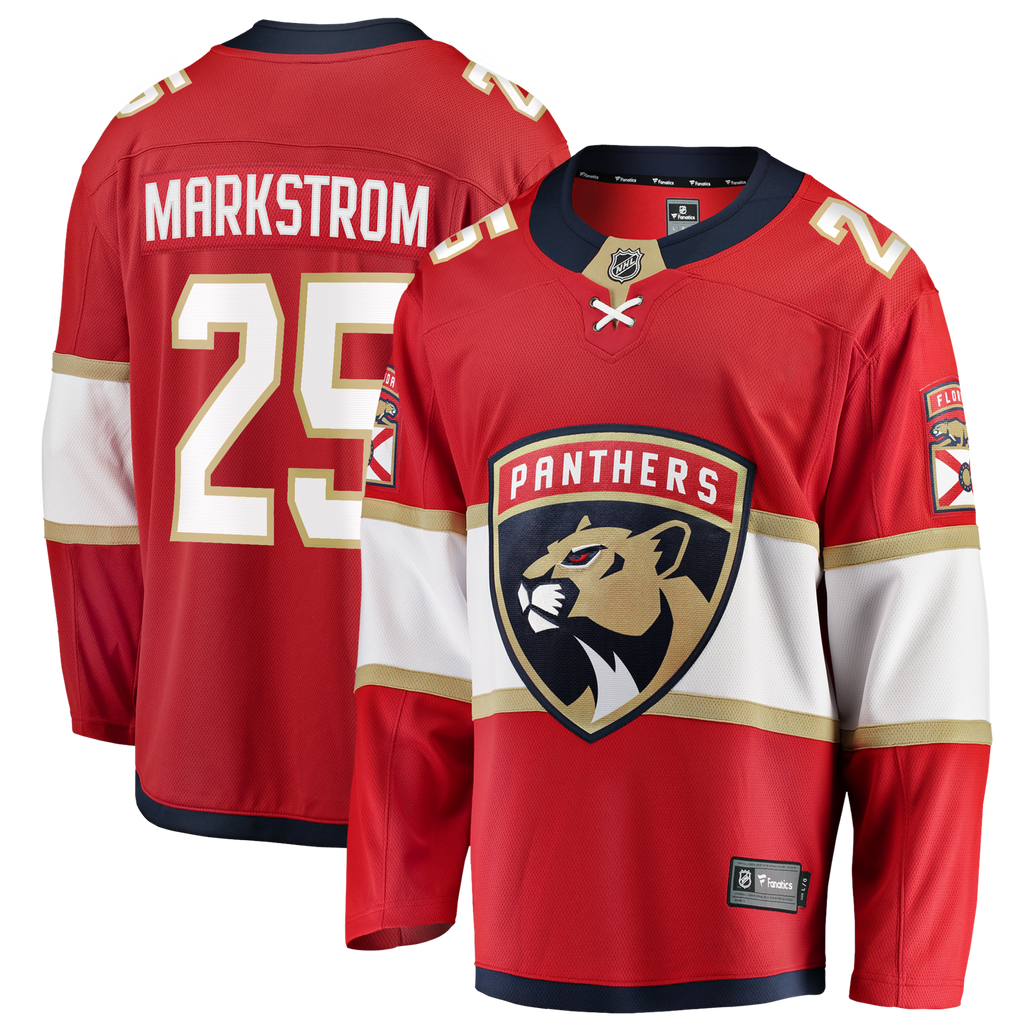 Florida Panthers Jacob Markstrom Red Home Breakaway Hockey Jersey