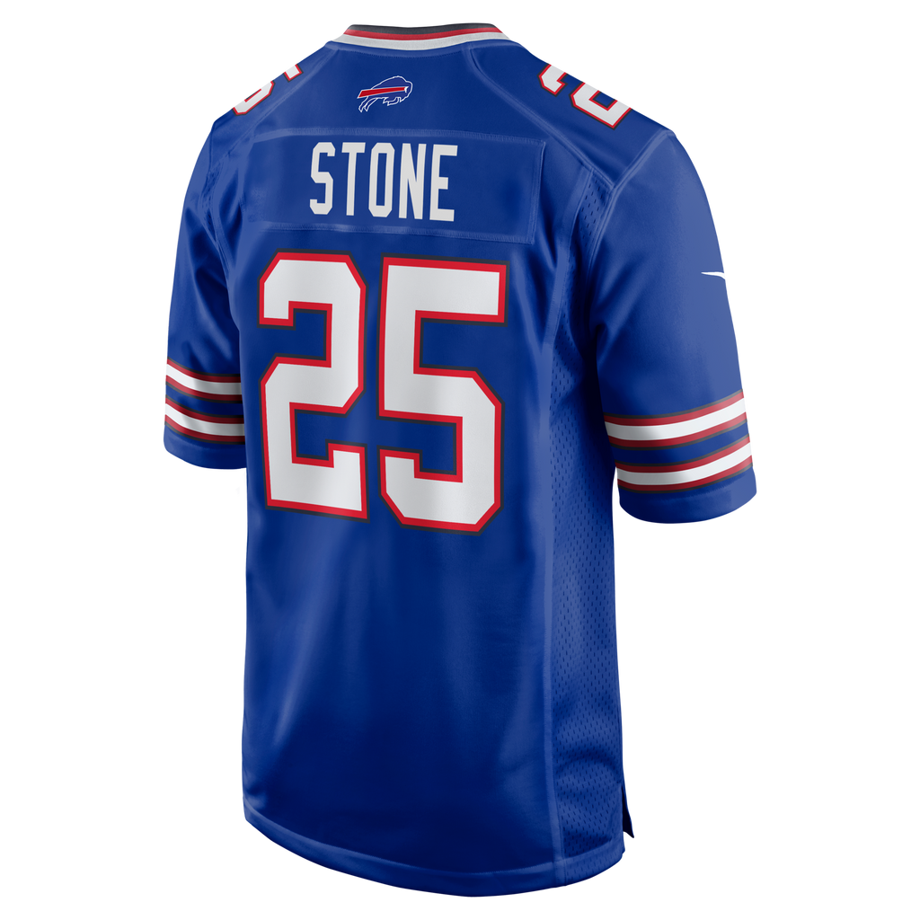 Buffalo Bills Geno Stone Royal Team Game Football Jersey