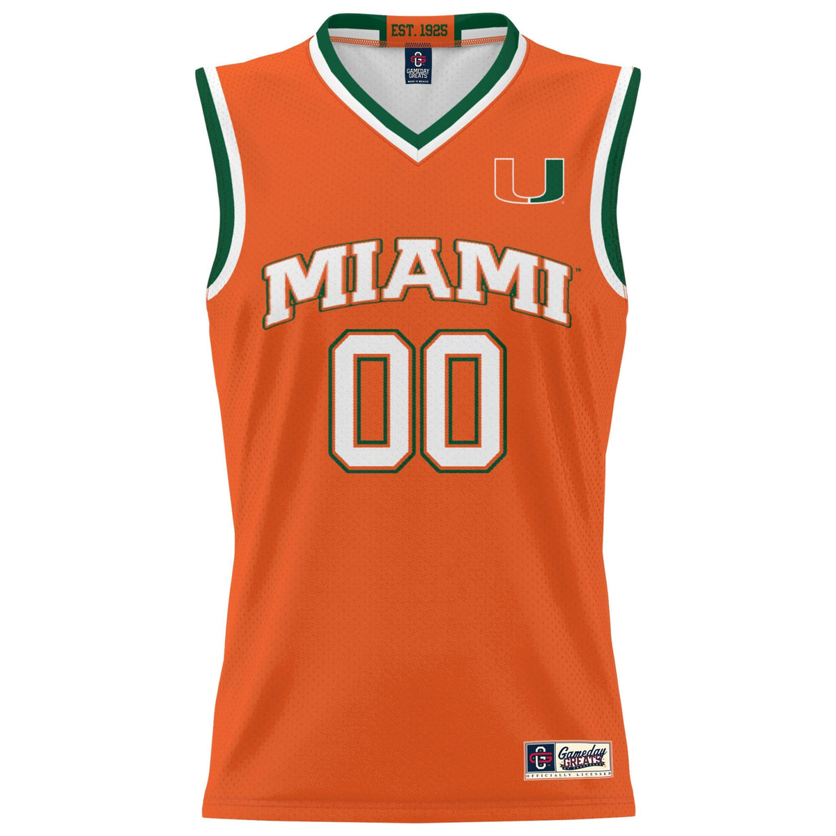 Miami Hurricanes NIL Pick-A-Player Lightweight Basketball Jersey - Orange