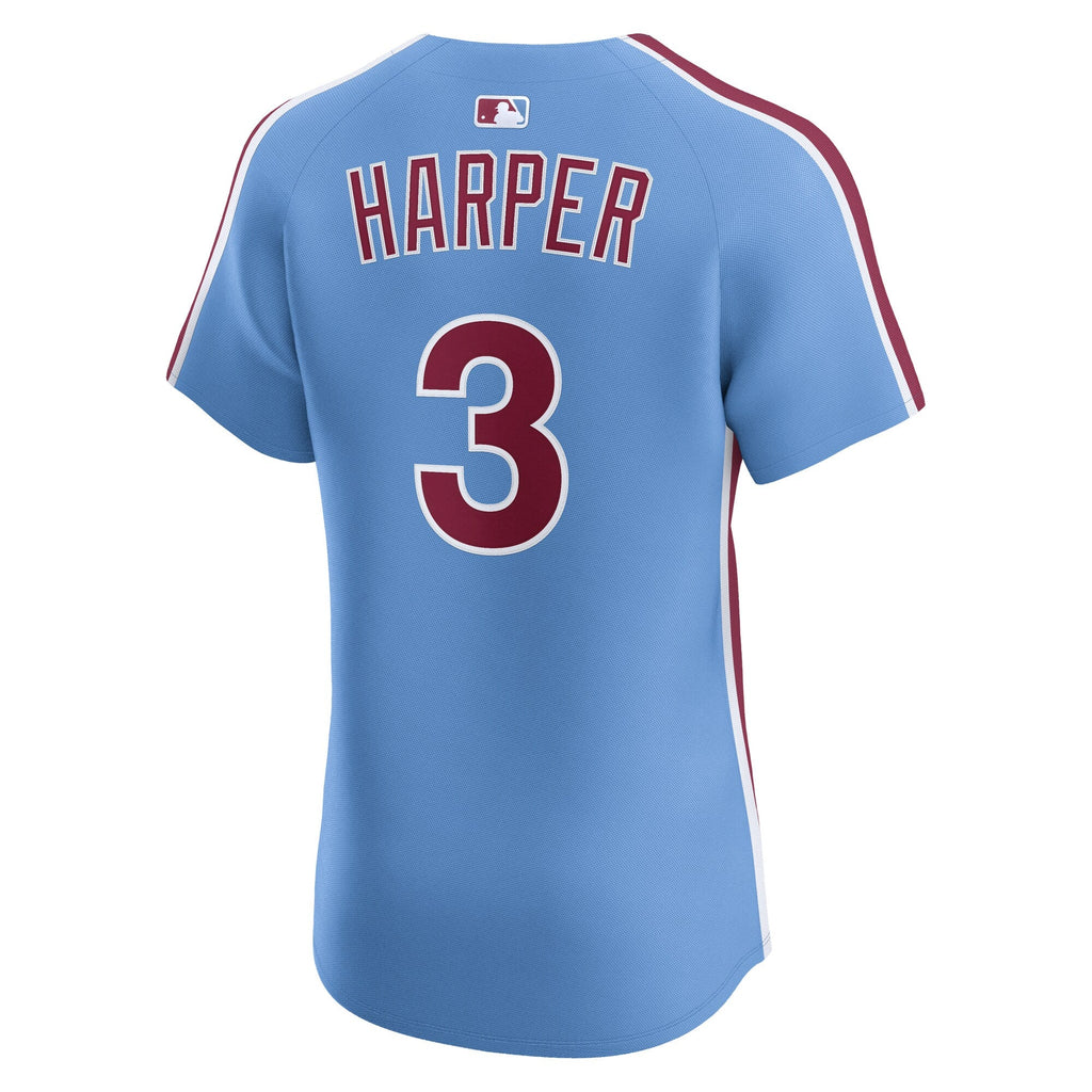 Philadelphia Phillies Bryce Harper Light Blue Alternate Elite Baseball Jersey