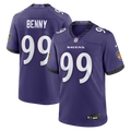 Baltimore Ravens Rayshaun Benny Purple Team Game Football Jersey