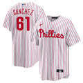 Philadelphia Phillies Cristopher Sanchez White Home Replica Baseball Jersey