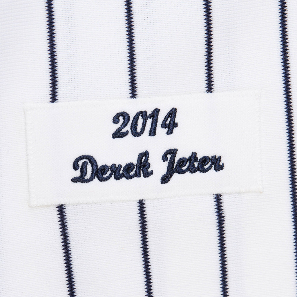 New York Yankees Derek Jeter White 2014 Cooperstown Collection Throwback Baseball Jersey