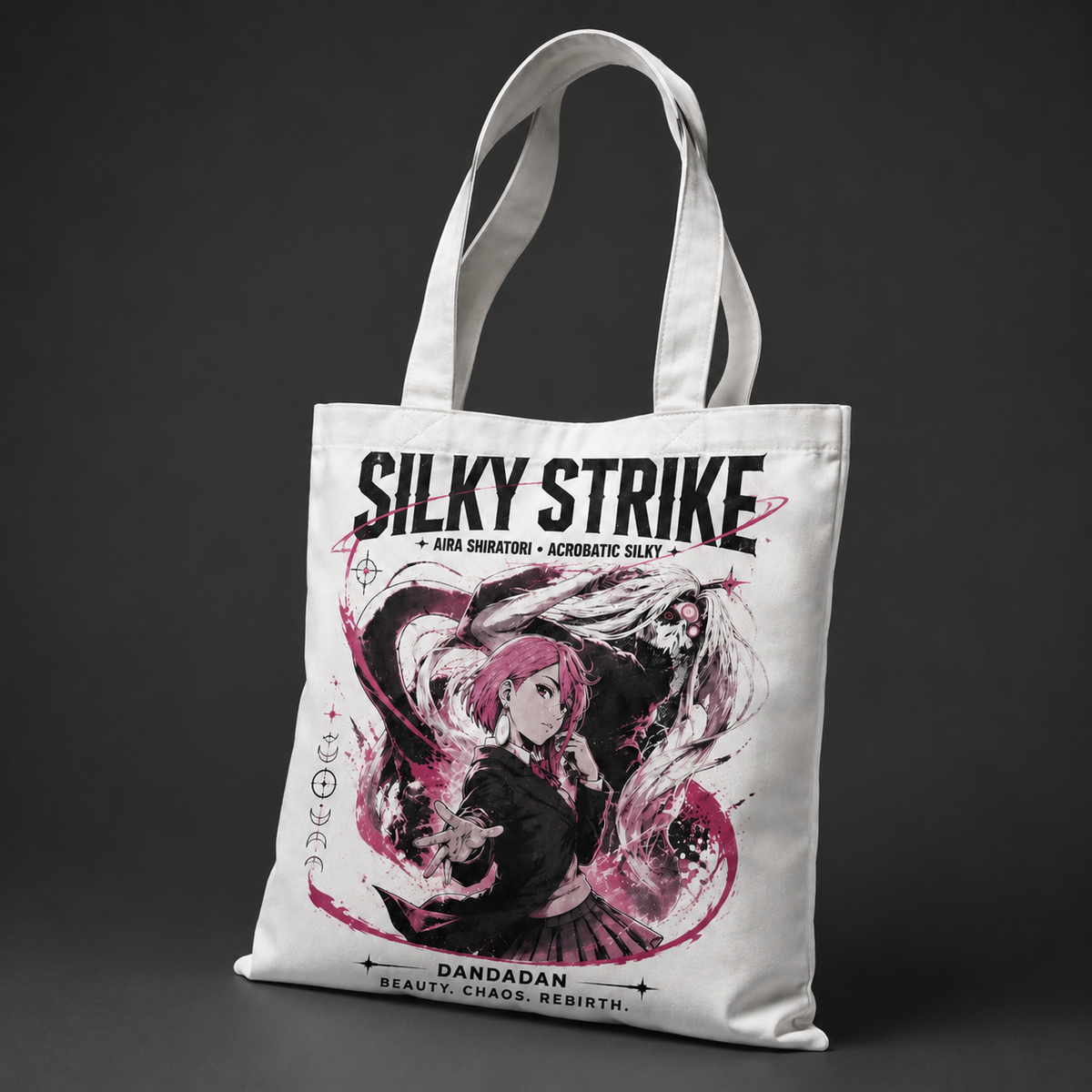 Aira Shiratori Dandadan Anime Canvas Tote Bag - Silky Strike