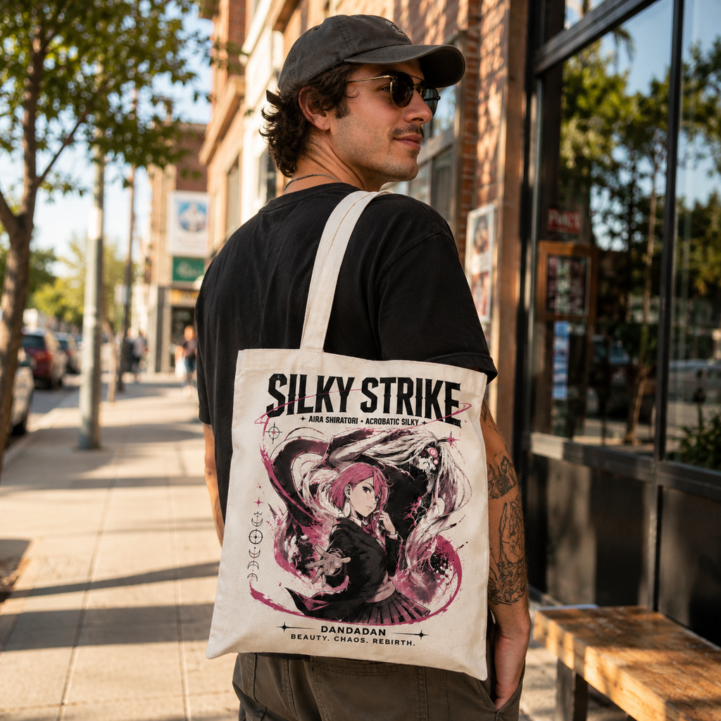 Aira Shiratori Dandadan Anime Canvas Tote Bag - Silky Strike