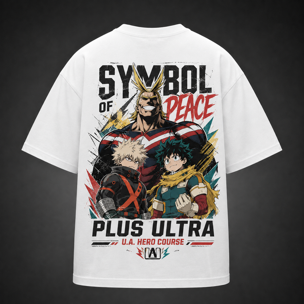 All Might & Deku My Hero Academia Anime Graphic Tee - Symbol Of Peace