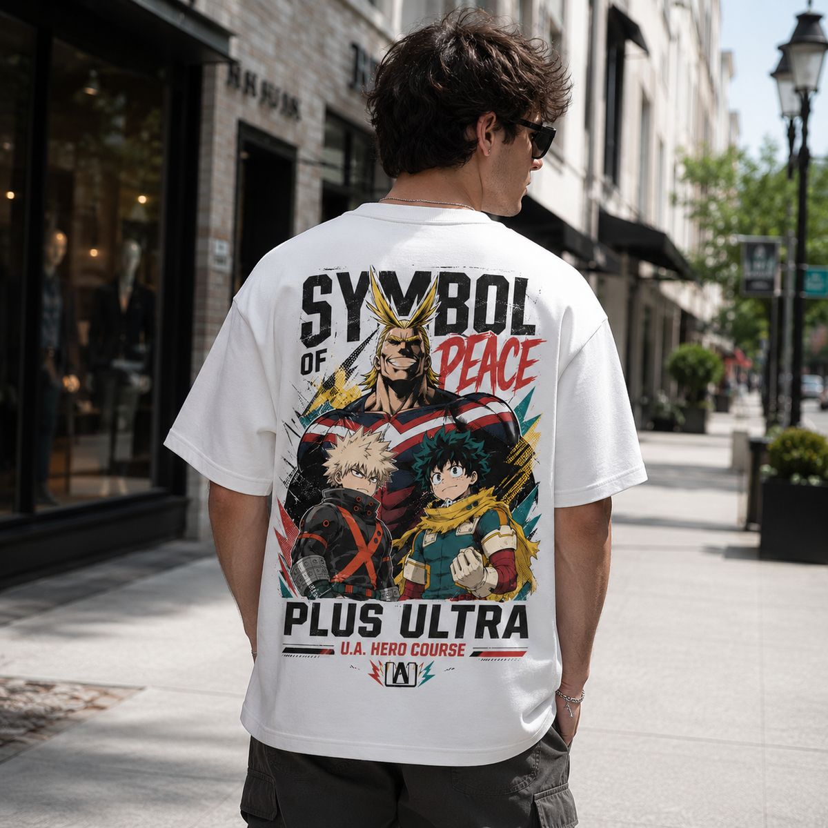 All Might & Deku My Hero Academia Anime Graphic Tee - Symbol Of Peace