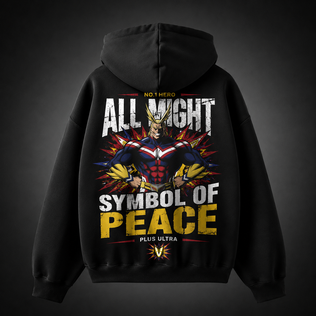 All Might My Hero Academia Anime Hoodie - Symbol Of Peace