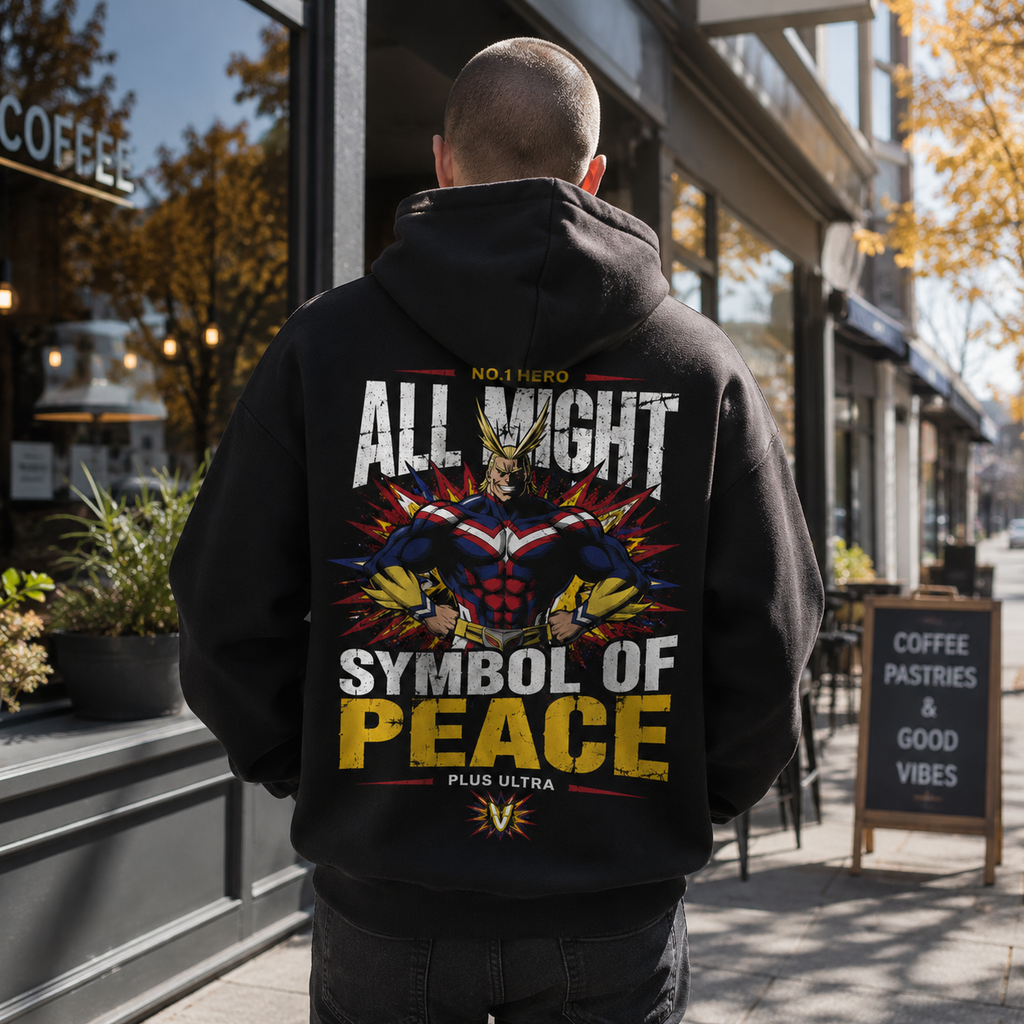 All Might My Hero Academia Anime Hoodie - Symbol Of Peace