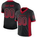 Custom Football Jersey - Black Red-Gray Drift Fashion