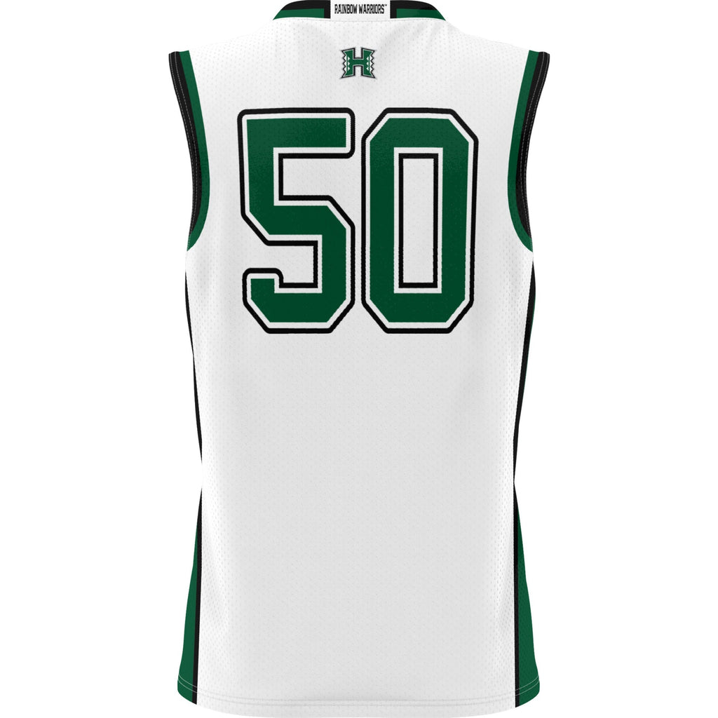 #50 Hawaii Rainbow Warriors Lightweight Basketball Jersey - White