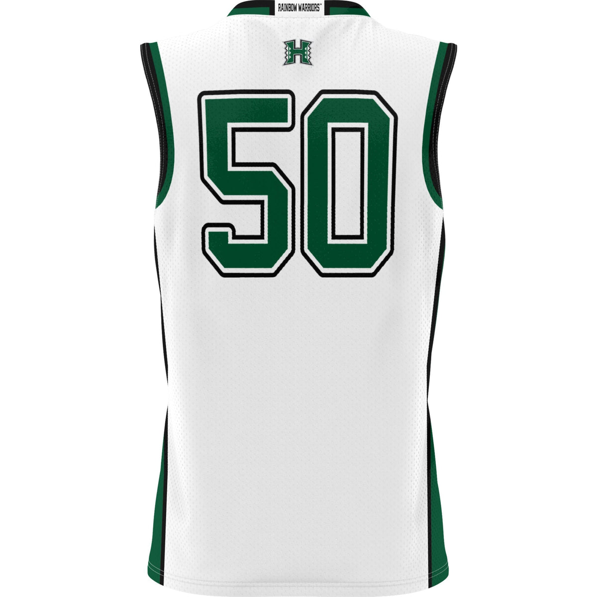 #50 Hawaii Rainbow Warriors Lightweight Basketball Jersey - White