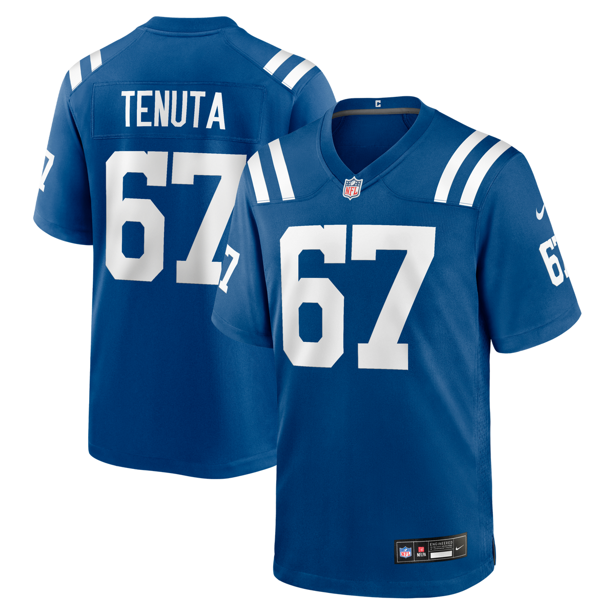 Indianapolis Colts Luke Tenuta Royal Team Game Football Jersey