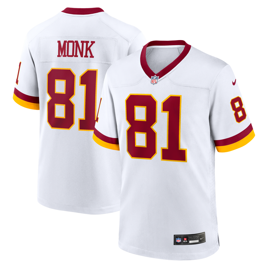 Washington Commanders Art Monk White Alternate 2 Super Bowl Era Game Football Jersey