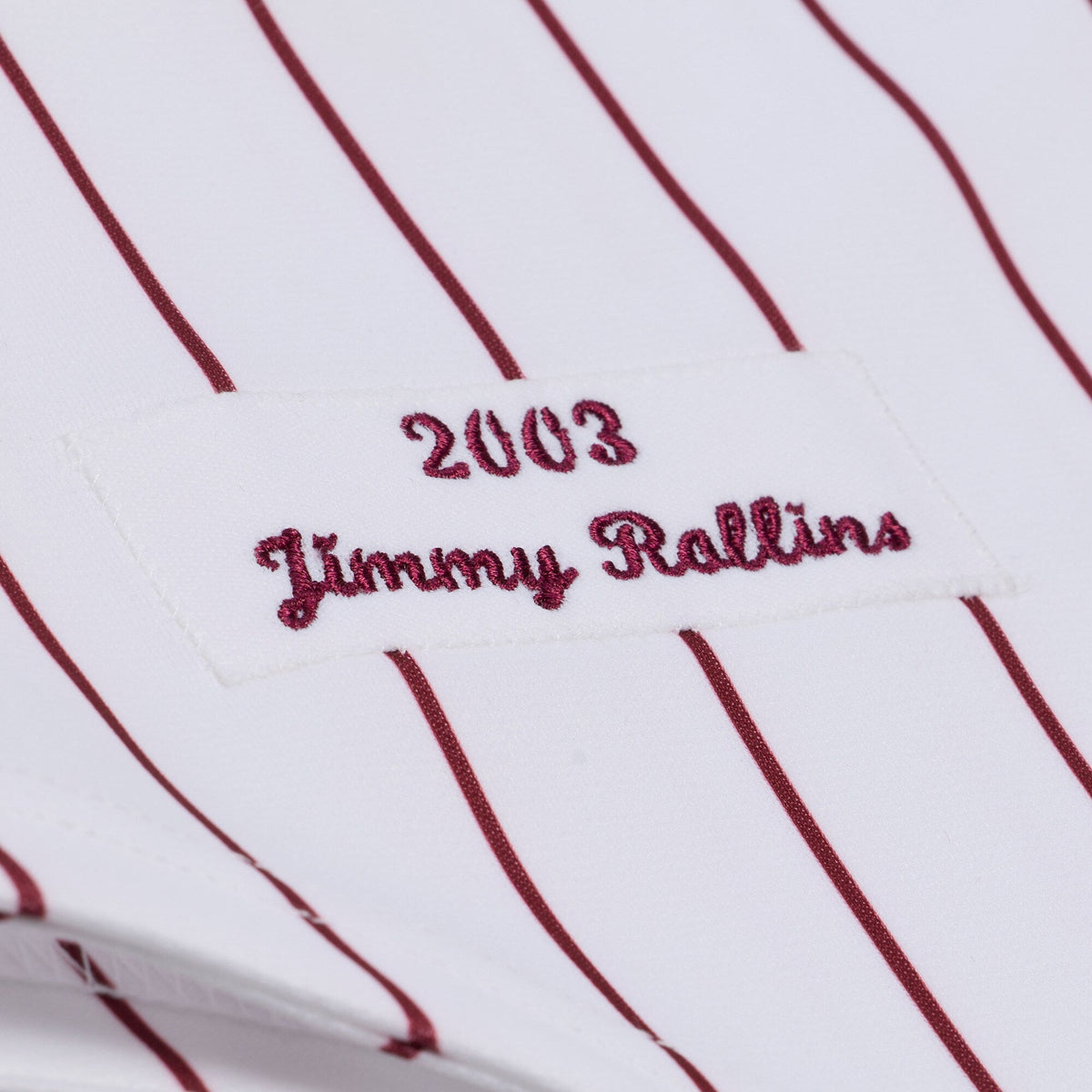 Philadelphia Phillies Jimmy Rollins White 2003 Cooperstown Collection Baseball Jersey