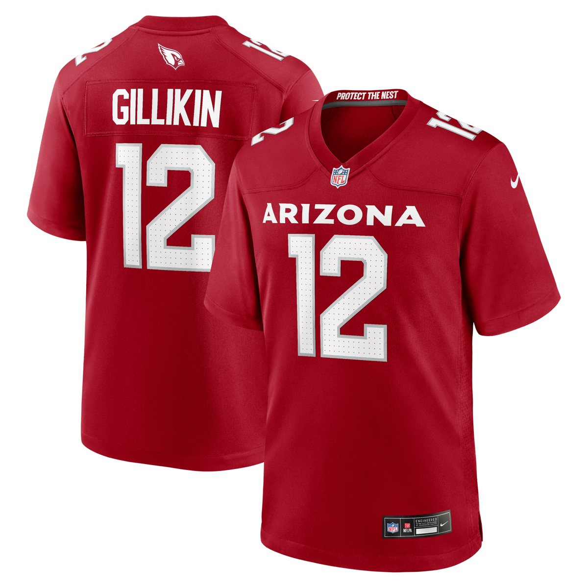 Arizona Cardinals Blake Gillikin Cardinal Team Game Football Jersey
