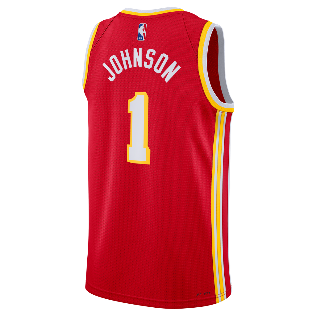 Atlanta Hawks Icon Edition Swingman Jersey - Red - Jalen Johnson