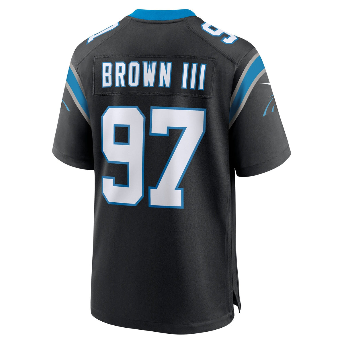 Carolina Panthers Bobby Brown III Black Team Game Football Jersey