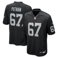 Las Vegas Raiders Will Putnam Black Team Game Football Jersey