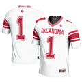 #1 White Oklahoma Sooners Football Jersey