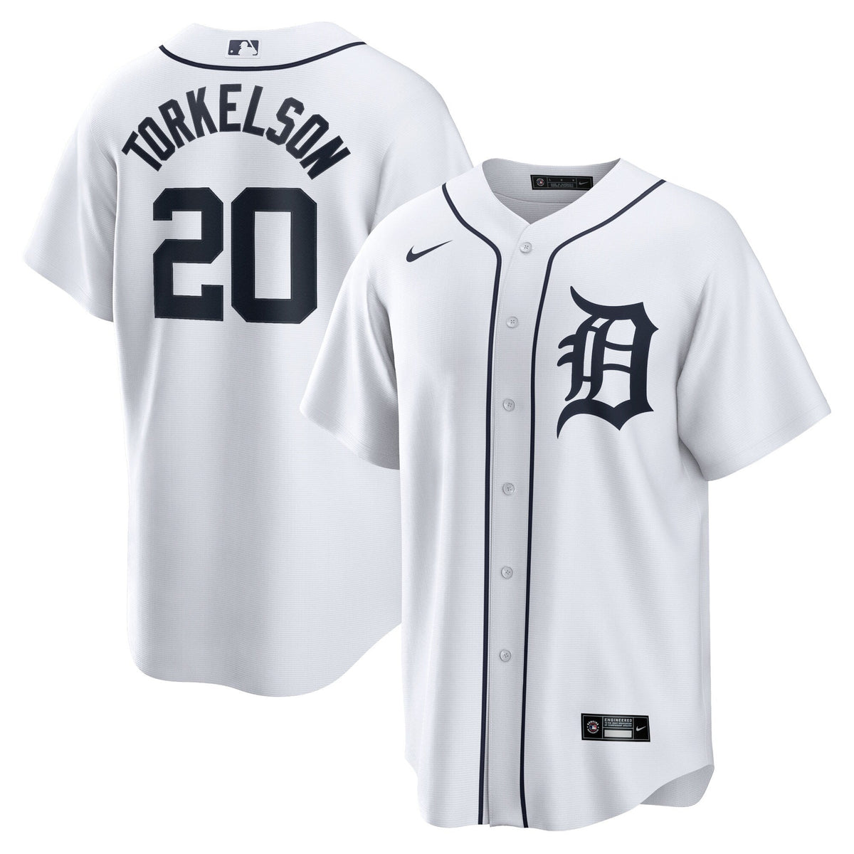 Detroit Tigers Spencer Torkelson White Home Replica Baseball Jersey