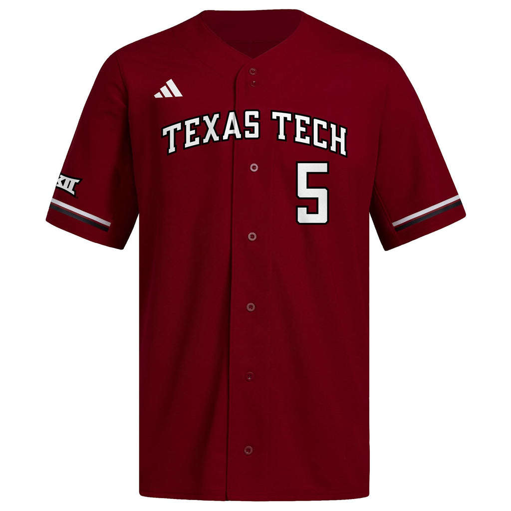Patrick Mahomes Red Texas Tech Red Raiders Replica Baseball Jersey