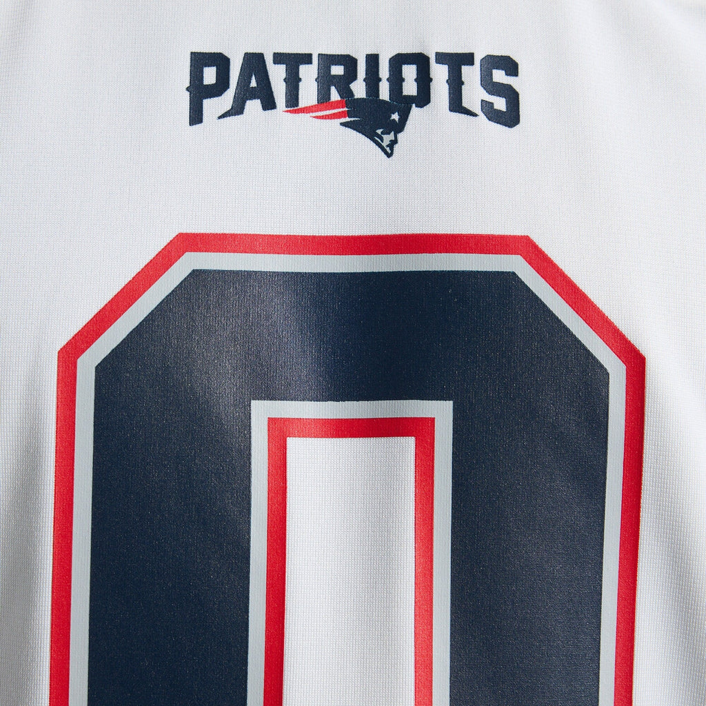 New England Patriots Christian Gonzalez White Game Football Jersey