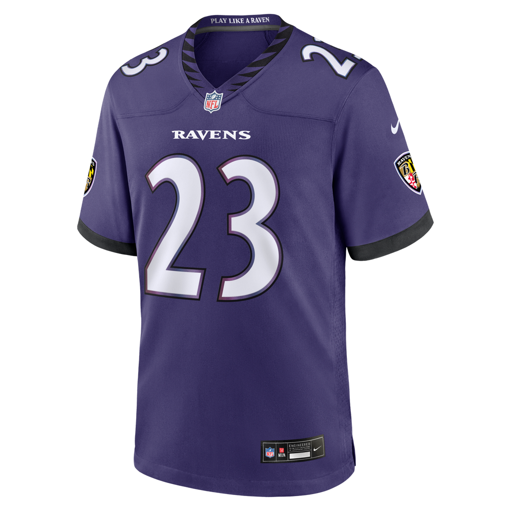 Baltimore Ravens Adam Randall Purple Team Game Football Jersey