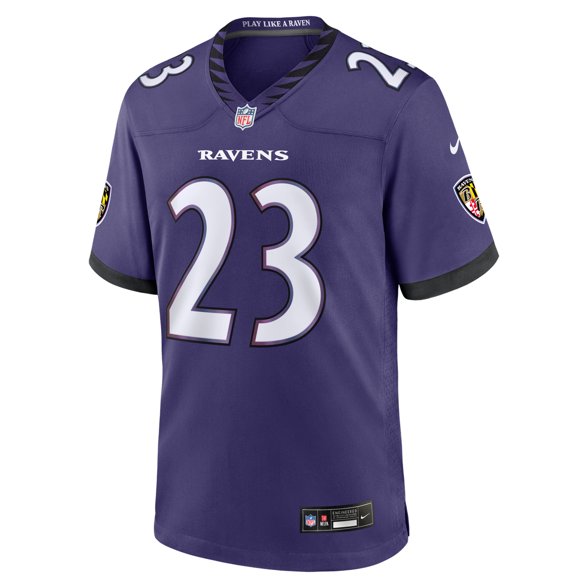 Baltimore Ravens Adam Randall Purple Team Game Football Jersey