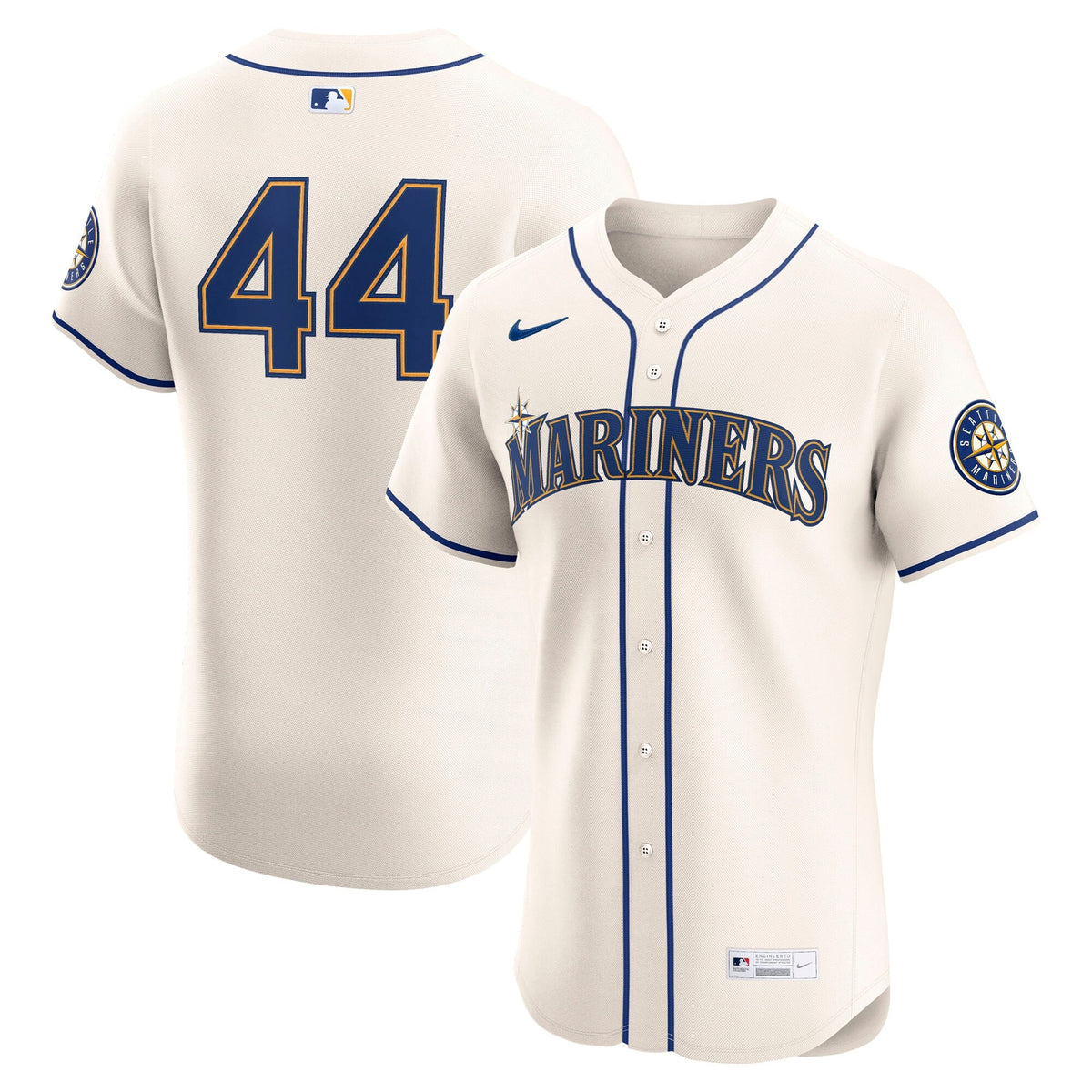 Seattle Mariners Julio Rodríguez Cream Alternate 2 Elite Player Baseball Jersey