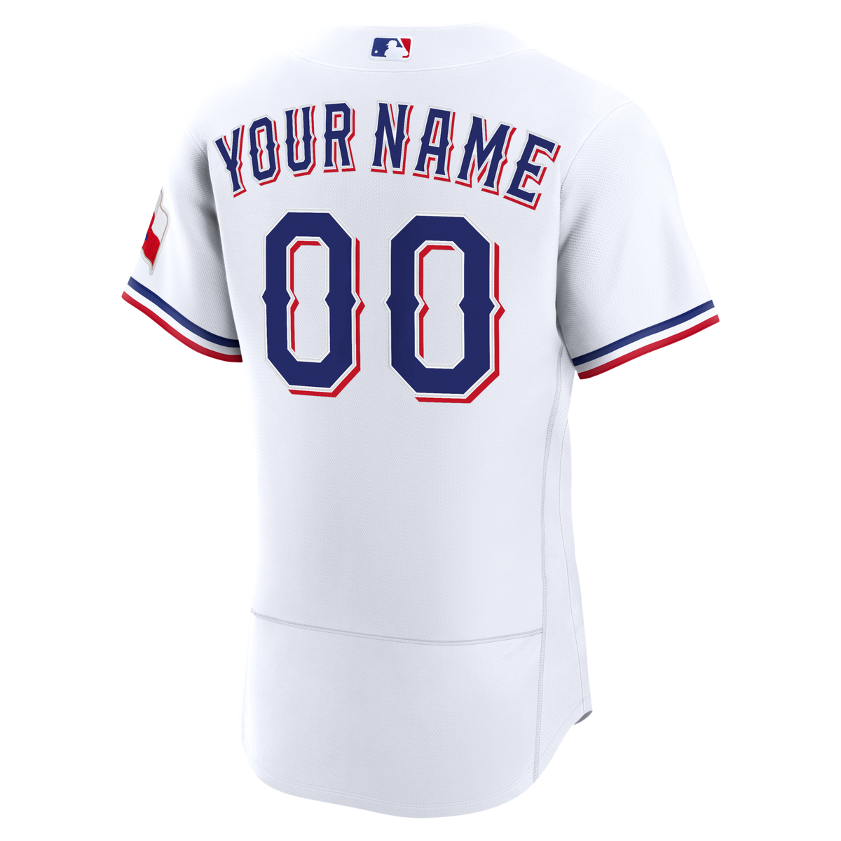 Texas Rangers White Home Custom Baseball Jersey