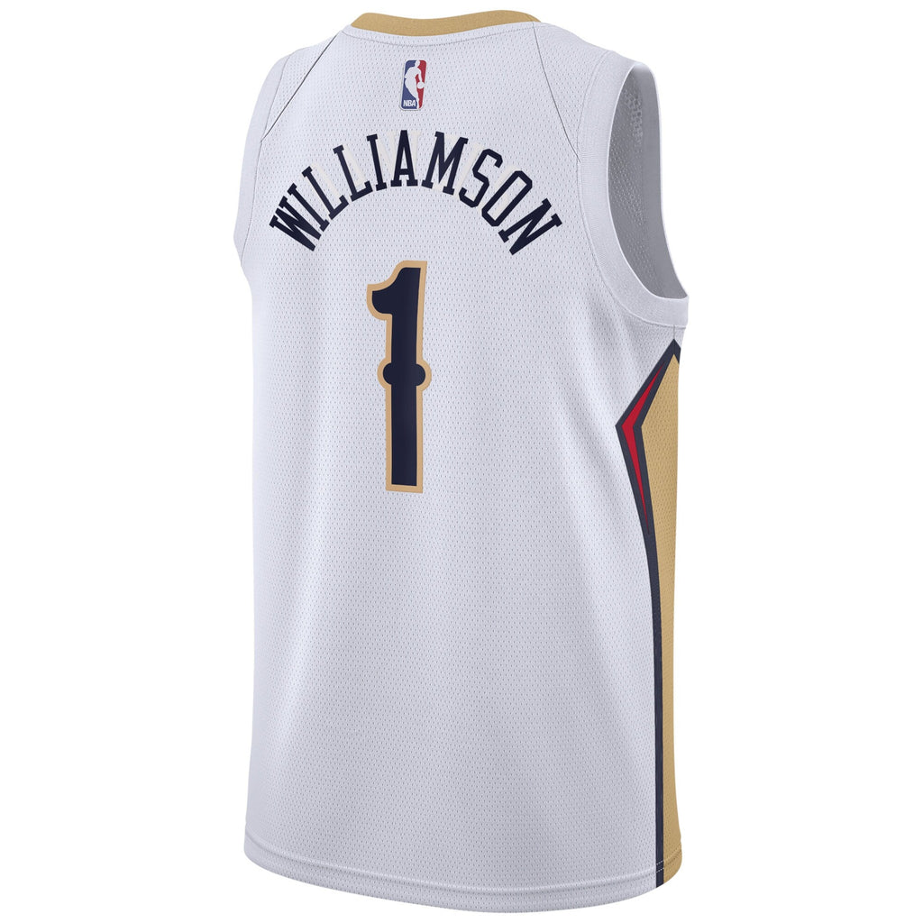 New Orleans Pelicans Association Edition Swingman Jersey - White - Zion Williamson