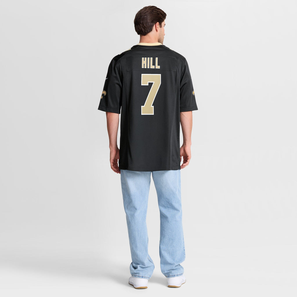 New Orleans Saints Taysom Hill Black Game Football Jersey