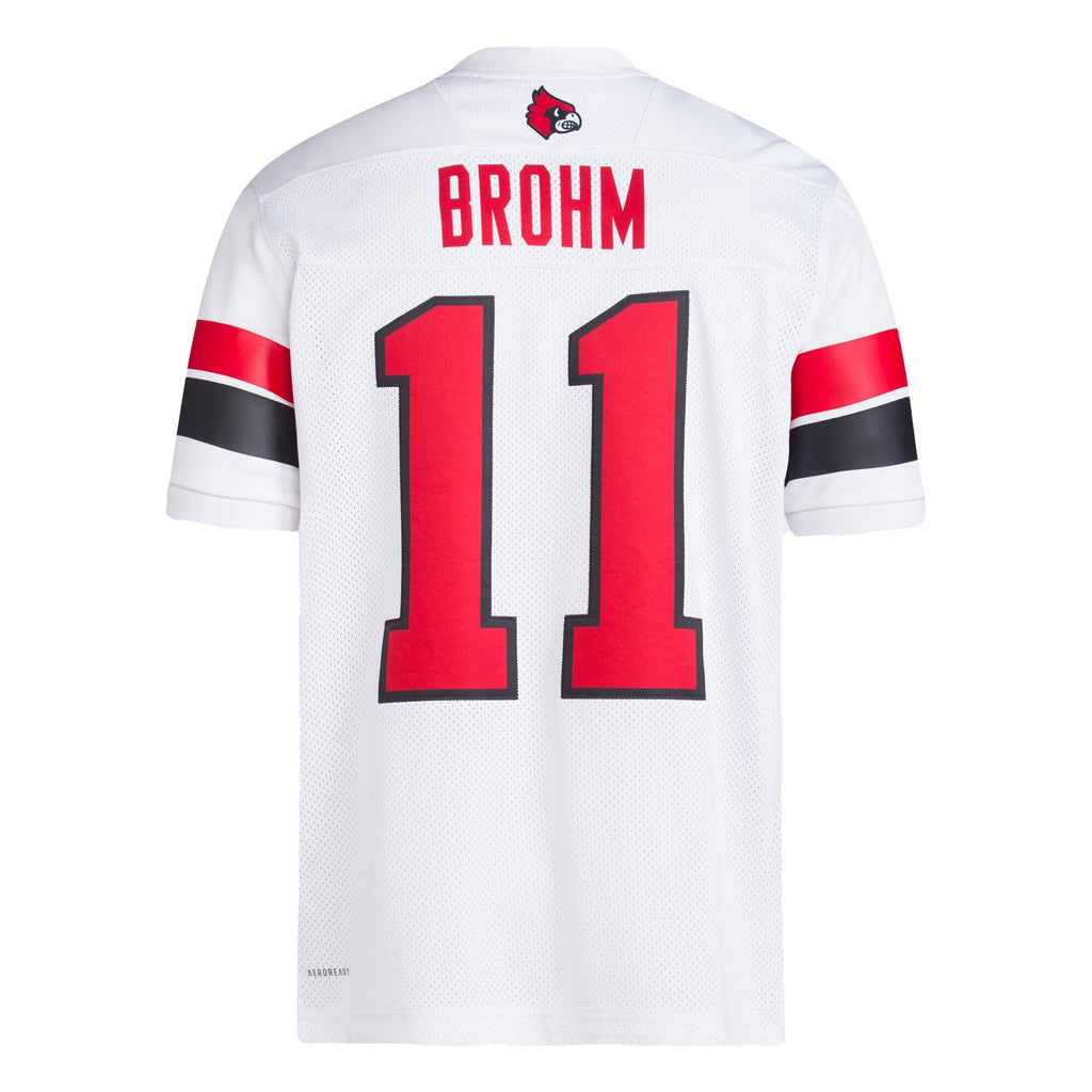 Jeff Brohm White Louisville Cardinals Football Icon Premier Jersey