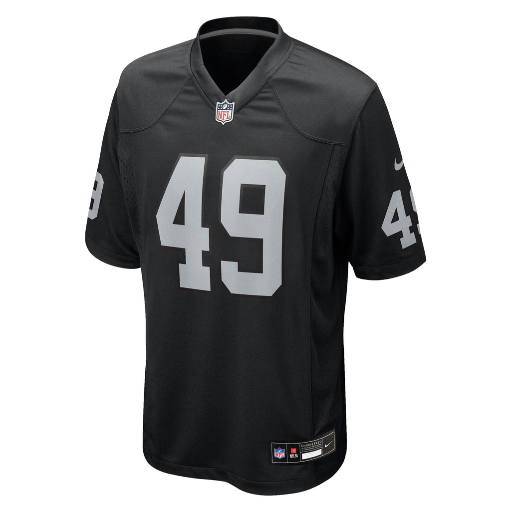 Las Vegas Raiders Charles Snowden Black Team Game Football Jersey