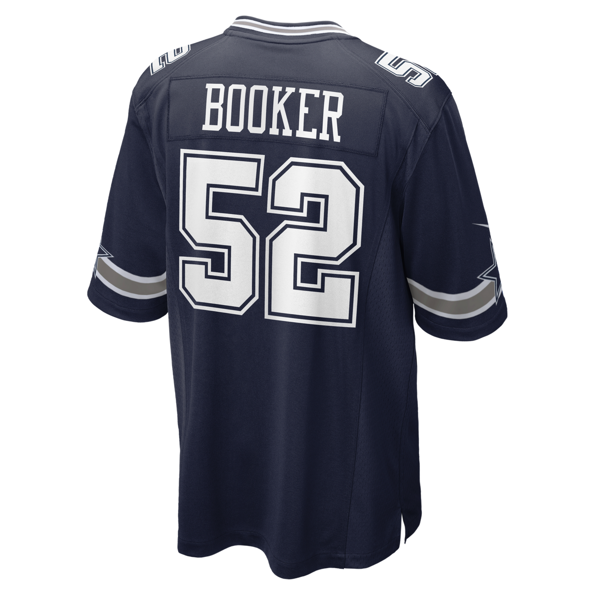Dallas Cowboys Tyler Booker Navy Team Game Football Jersey