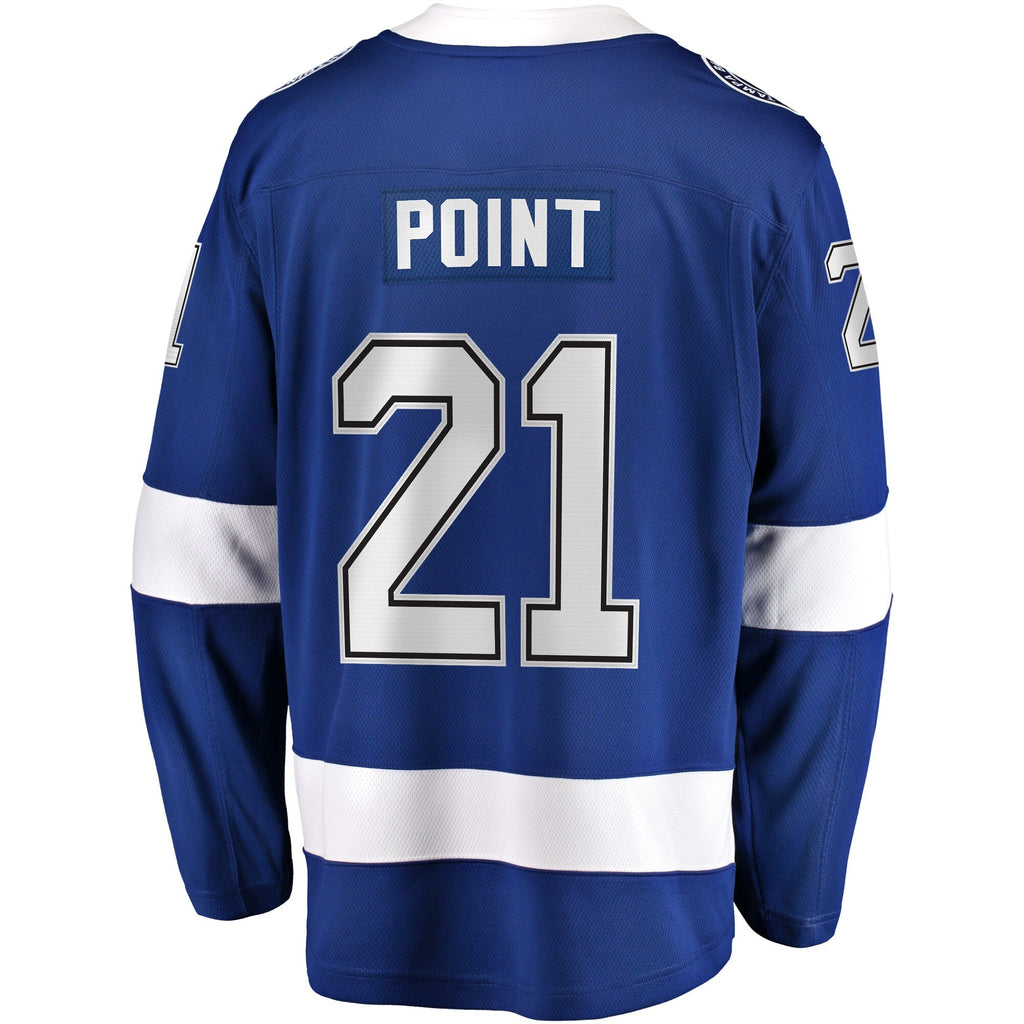 Tampa Bay Lightning Brayden Point Blue Breakaway Hockey Jersey