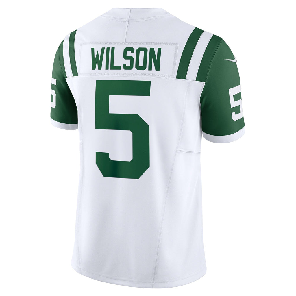 New York Jets Garrett Wilson White Classic Alternate Vapor F.U.S.E. Limited Football Jersey